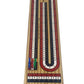 Regal Games Cribbage Board Game Set With Unique Wooden Cribbage Board (11' X 4.5' X 2.75') & 9 Multi-Colored Cribbage Pegs - Family Fun Game Night - Ideal For 2-4 Person