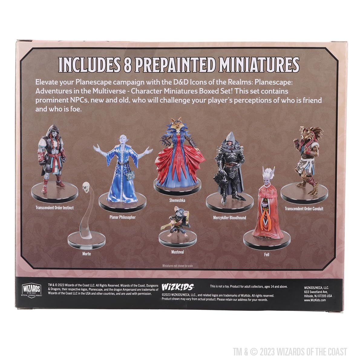 Wizkids D&D Icons Of The Realms: Planescape: Adventures In The Multiverse - Character Miniatures Boxed Set Minis | Painted Figures