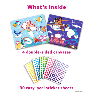 Skillmatics Dot It Sticker Art Activity - Disney Princess, Easter Basket Stuffers, Mess-Free Fun For Kids, Craft Kits, Diy Activity, Travel Toys, Gifts For Boys & Girls Ages 3, 4, 5, 6, 7
