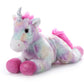 The Petting Zoo Unicorn Stuffed Animal Plush Toy - 14" Tie Dye Rainbow with Silver Horn