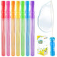 Bubble Wand, 28 Pack 14’’ Big Bubble Wands Bulk(7 Colors), Non-Toxic Smelless Bubble Toy For Kid Child Birthday Party Favor Wedding Summer Outdoor Pool Activity Bathroom Bath Toys