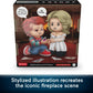 Little People Collector Bride of Chucky Figure Set - Special Edition, Multicolor, Model HYM23, Display Box for Adults & Fans