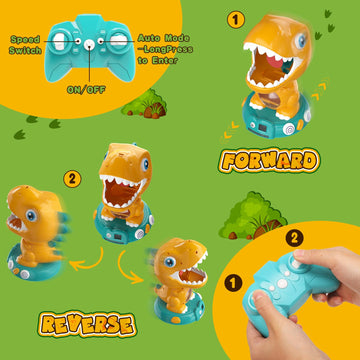 Eaglestone Remote Control Dinosaur Shooting Toys For Kids 3-5 5-7 8-12, Electronic Dino Shooting Target Game With Spay, Auto Scoring, Light &Roar, 3 4 5 6 7 Year Old Boy Birthday Gift Party Favor
