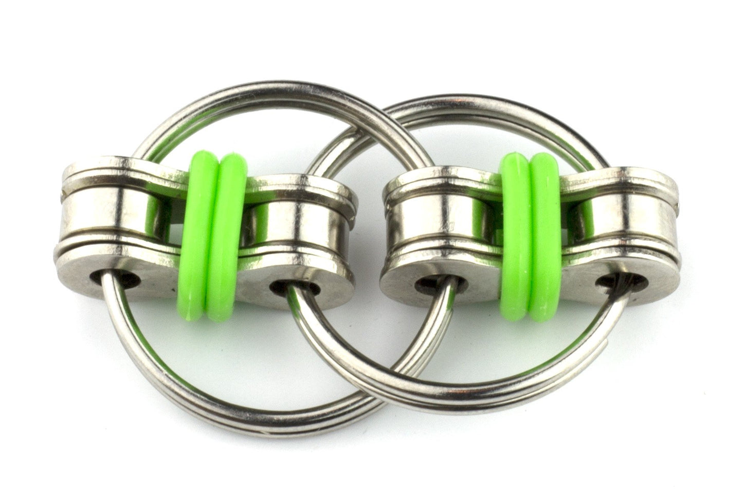 Tom's Fidgets Original Flippy Chain Fidget Toy - Stress Reducer for ADHD & Anxiety, Medium, Green, Metal, Model DGT232