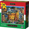 D·O·W·D·L·E Jigsaw Puzzle - Rome - 500 Piece - Blue Chip Board - Model 00354