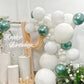 130Pcs White Balloons Garlands Kit, 18'' 12'' 10'' 5'' Different Sizes Pack White Latex Balloon Arch For Birthday Graduation Wed
