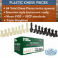 Bobby Fischer Ultimate Chess Pieces Set, Staunton Plastic Tournament Chess Set -Extra Queens, Triple Weighted