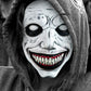 ABONDEVER Scary Halloween Mask Smiling Demon Mask Creppy Halloween Masks with White Eye Evil Devil Horror Latex Mask