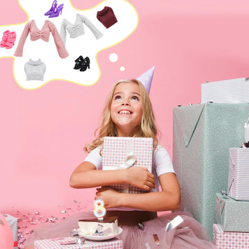 Sotogo 18 Pieces Doll Clothes And Accessories For 11.5 Inch Girl Doll Happy Party Playset Include 8 Sets Handmade Doll Fashion Dresses And 10 Pairs Shoes