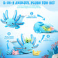 Aoriher 5 Pcs Axolotl Plush Set 24 Inch Mommy Axolotl Stuffed Animal With 4 Cute Plush Babies In Belly Soft Cuddly Plushie For K