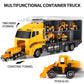 Temi Toddler Toys For 3 4 5 6 Years Old Boys, Die-Cast Construction Toys Car Carrier Vehicle Toy Set W/Play Mat, Kids Toys Truck Alloy Metal Car Toys Set For Age 3-9 Toddlers Kids Boys & Girls