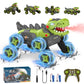 Dinosaur Remote Control Car - 8WD RC Car Toy for 4 5 6 7 8 Year Old Boys, 2.4Ghz RC Drift Monster Truck, Transform Stunt Car wit