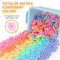 Nitoy 300Pcs Interlocking Snowflake Building Block Toy For Kids Ages 3+, Multi-Color Solid Plastic Early Learning Creativity Educational Stem Toy With Carrying Case Safe Material (Macaron Colors)
