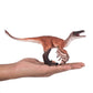 Mojo Troodon With Articulated Jaw Realistic Dinosaur Hand Painted Toy Figurine, Brown