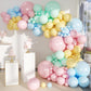 Mebay Pastel Balloon Garland Arch Kit, 146Pcs Macaron Pink Blue Green Yellow Latex Balloons Different Sizes 18 12 10 5 Inch For