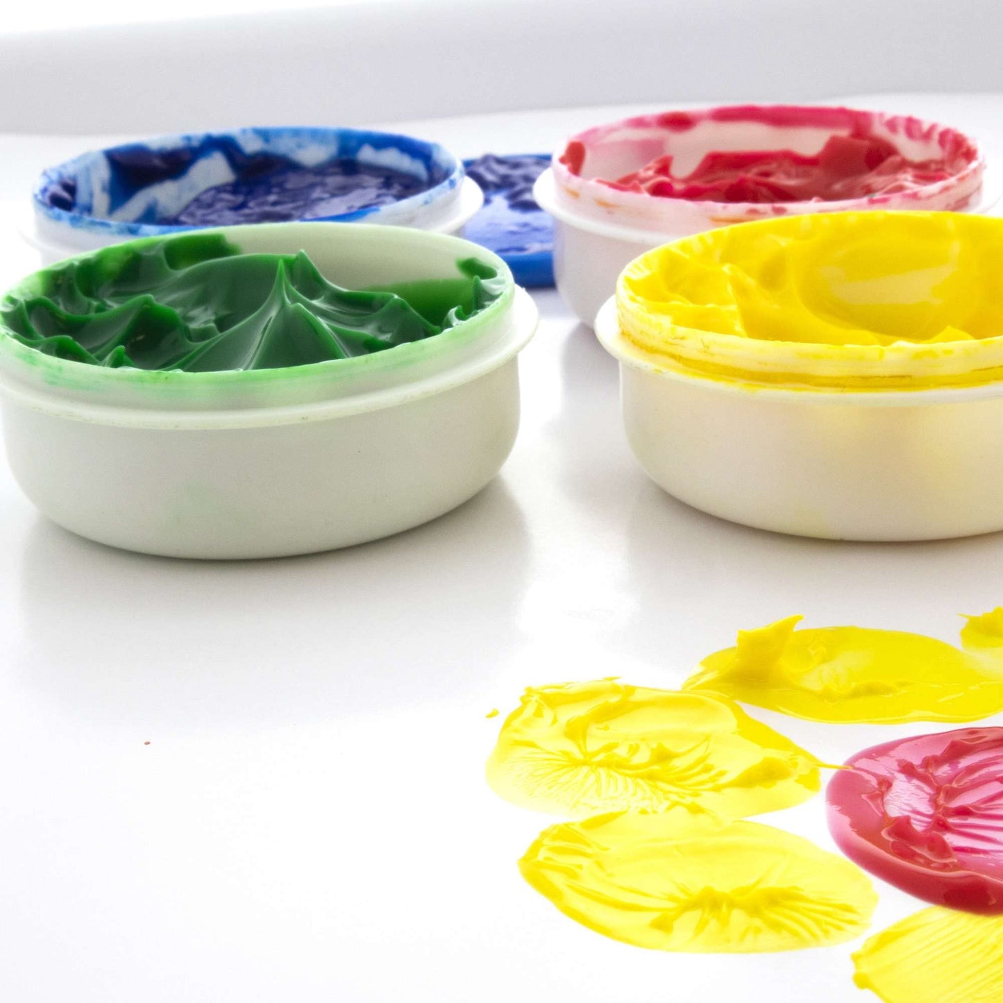 BAZIC Finger Paint Set 160ml, Non Toxic Painting Fun Art Supplies, DIY Craft Activity for Kids at School Home Age 3+ (4/Pack), 7