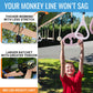 Ninja Warrior Obstacle Course For Kids, 2 X 50 Ft Slackline, 10 Weatherproof Obstacles, Up To 880 Lbs, Ages 5-12, Includes Ratchet-Tight Technology, Monkey Net, Climbing & Swinging Equipment