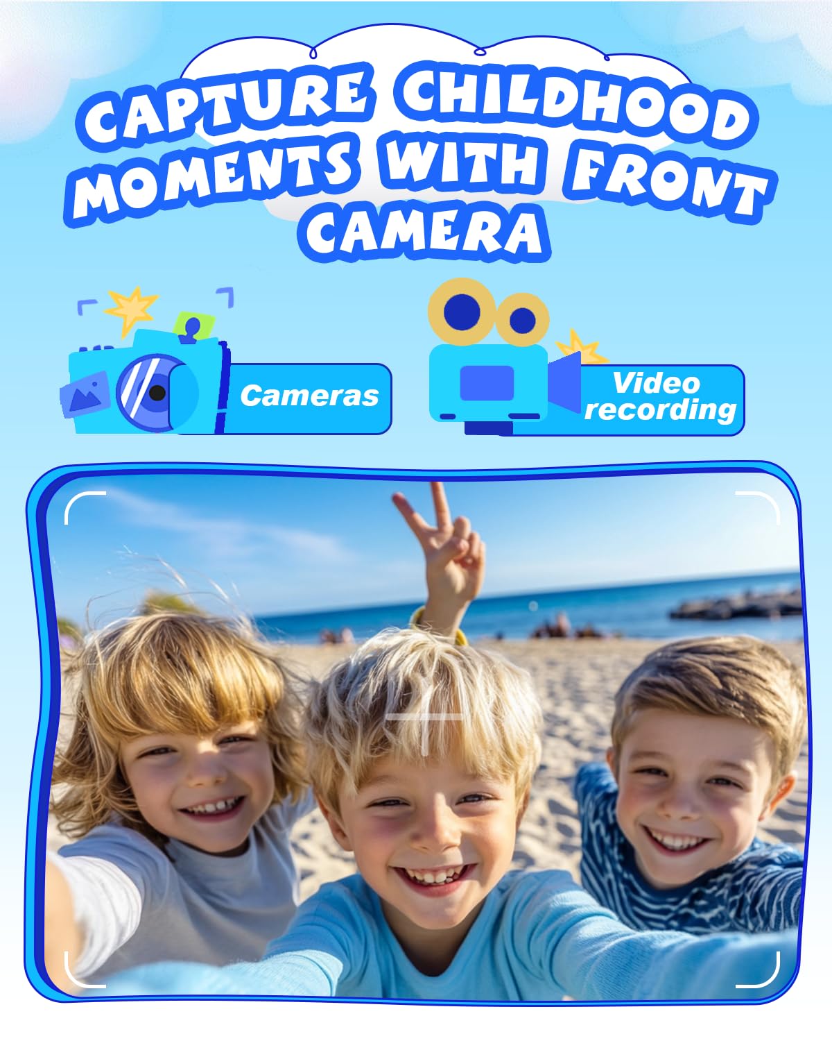 Momilla Kids Toys Phone For 3 4 5 6 7 Years Old, 3.97'' Touchscreen Christmas Birthday Gifts, Toddler Toys Phone With Music Play