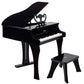Hape Classic Grand Black Piano - 30-Key Wooden Musical Toy for Kids, 19.7x20.5x23.6 inches, Age 3+, Durable Wood and Metal Construction