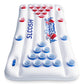 Sloosh Pool Games For Adults Pool Floats Inflatable Pong Table Floating Water Games Party 6X3 Ft With 10 Pong Balls And Cup Hold