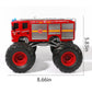 Vijisuki Remote Control Fire Truck Monster Truck Toy,1/18 Rc Fire Truck,2.4Ghz Offroad Hobby Rc Racing Car With Led, High Speed,