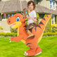 Goosh Inflatable Dinosaur Costume Kid Riding Air Funny Blow Up Dinosaur Costume For Halloween Cosplay Party(7-10 Yrs)