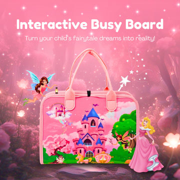 Princess Busy Book For Toddlers 1-3 | Montessori Activity Book With Various Activities For Girls & Boys | Educational Learning S