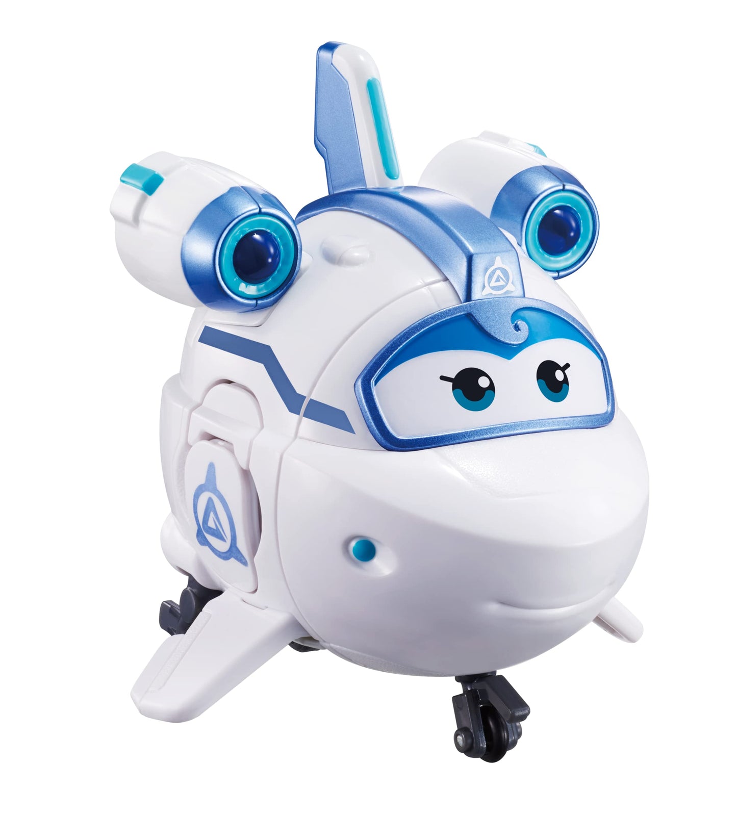 Super Wings 5' Transforming Supercharged Astra Airplane Toys Action Figure, Airplane To Robot In 10 Steps, Toy Plane Vehicle For 3-5 Year Old Boys & Girls, Birthday Gifts For Preschool Kids,White