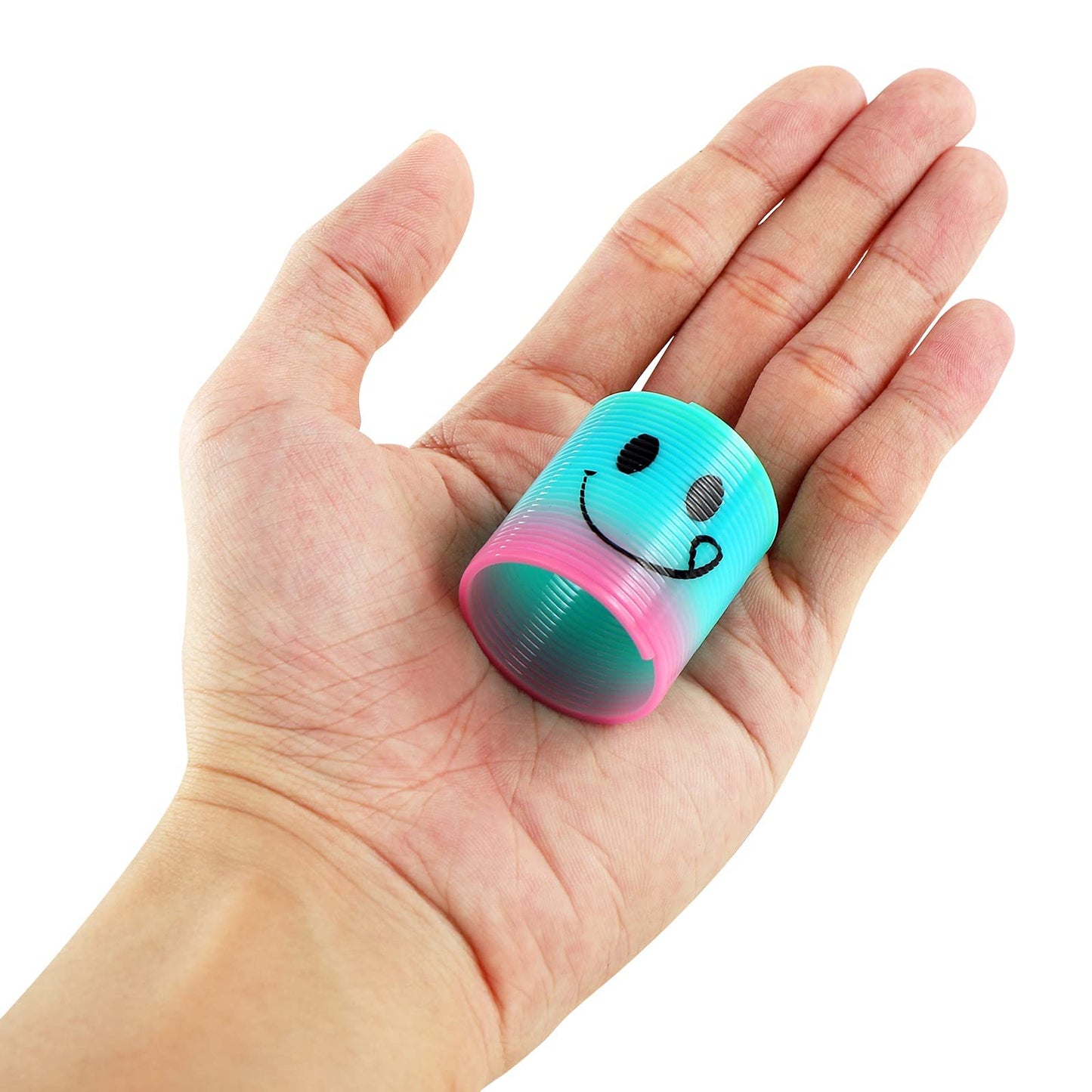 120 Pack Spring Rainbow Magic Fidget Stress Coil Mini Springs Bulk Toys For Party Favor Carnival Prize Birthday Goodie Bag Stuff