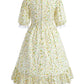 Nuoqi Prairie Dresses For Girls, Pioneer Girl Costume Girls Colonial Dress Girls 10-12, Yellow, X-Large