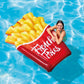 Intex 66 X 47 X 7 Foot French Fries Durable 12-Gauge Vinyl Inflatable Pool Float Floatie For Pool Playing & Lounging, Supports 2