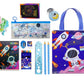 Krisus Space Theme Pencil Case Return Gift Set For Kids | Astronaut Stationery Combo With Tote Bag Diary Pencil Pouch School Sup