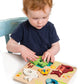 Tender Leaf Toys - Touchy Feely Animals - 5 Piece Wooden Shape Recognition And Dexterity Puzzle - Encourages Language Development - Kids 18 Months +