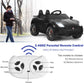 Costzon Ride On Car, 12V Licensed Jaguar F-Type Svr Battery Powered Ride On Toy W/Remote Control, Front/Rear Lights, Mp3, Music, 3 Speeds, Spring Suspension, Electric Vehicle For Kids (Black)
