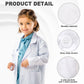 Liitrsh 18 Set Lab Coats For Kids White Scientists Costume With Id Card For Children Doctor Role Play Career Day Christmas (X-La