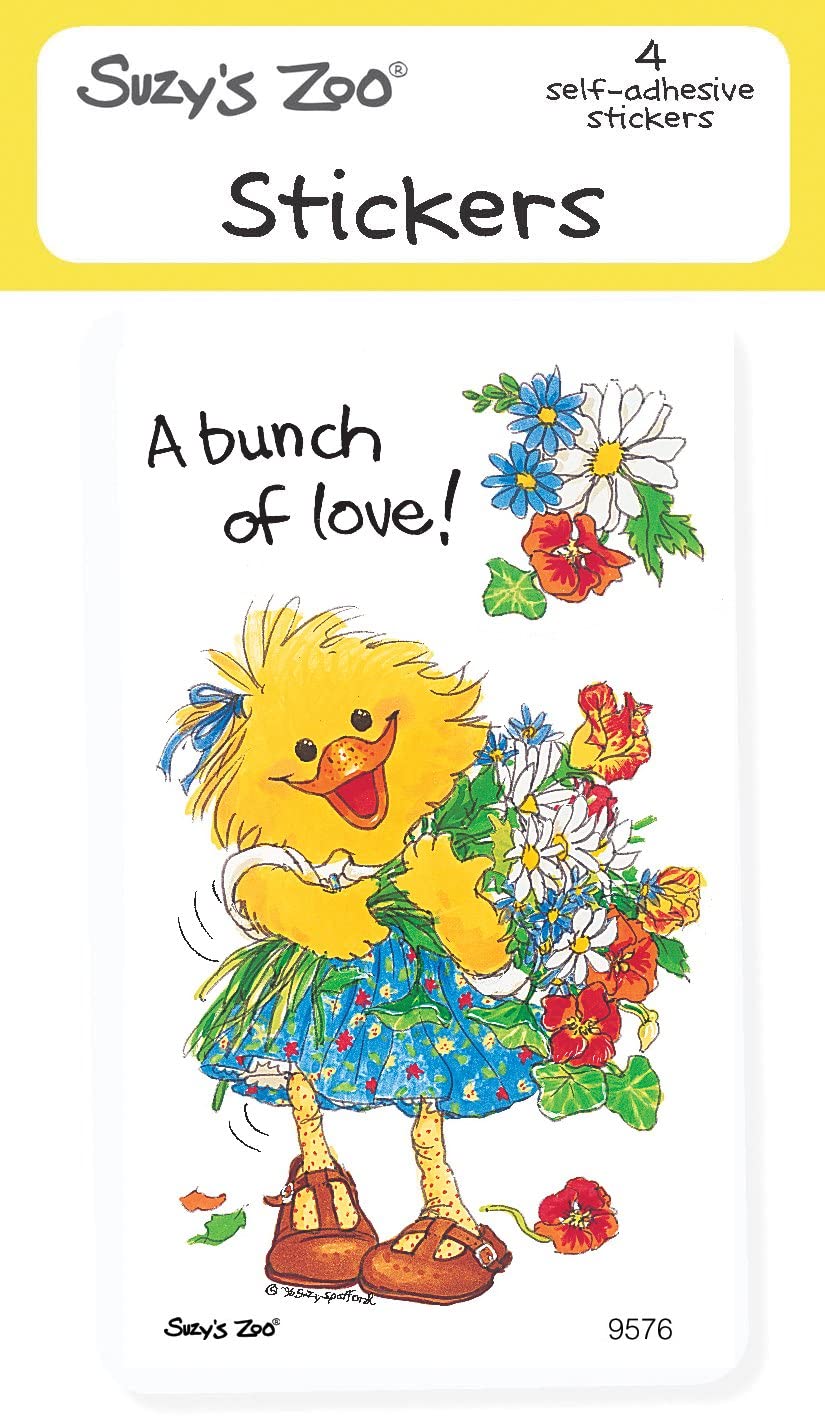 Suzys Zoo Stickers 4-Pack, Sally Bouquet 10160