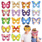 Tokcousun 16pcs Felt Masks for Theme Cosplay Party, Decorate Birthday, Masquerade Mask for Dress Up Supplies (Butterfly)