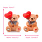 Gloveleya For Mom Plush Teddy Bear Holding Balloon Heart I Love You Lover'S Gifts Brown 7'