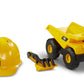 CAT Construction Toys, Dump Truck Set with CAT Hard Hat and Sand Tools, Outdoor Toys for Kids Ages 3+