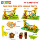 Dinosaur Marble Runs For Kids 4-8 Building Blocks Compatible With Lego Duplos For Age 2-5/138Pcs Classic Big Blocks Marble Run F