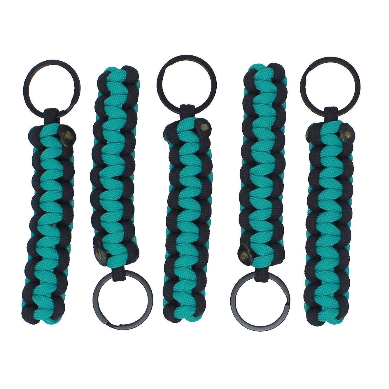 Bubbasgaragetv - Large Heavy Duty Paracord Zipper Pulls (Turquoise)