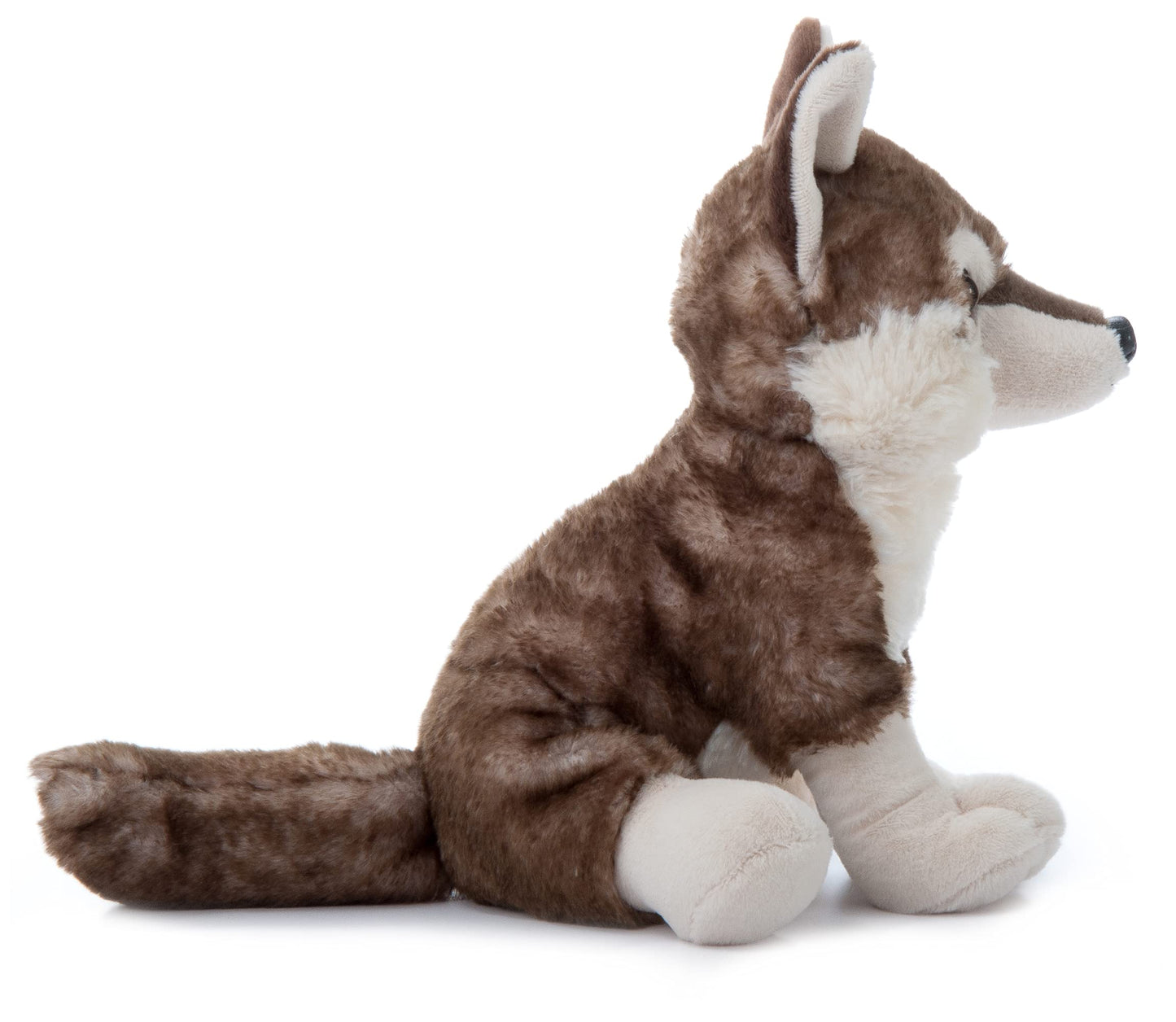 The Petting Zoo Timber Wolf Plush Toy - 12 Inch White Stuffed Animal, Model 420349, Perfect Gift for Kids