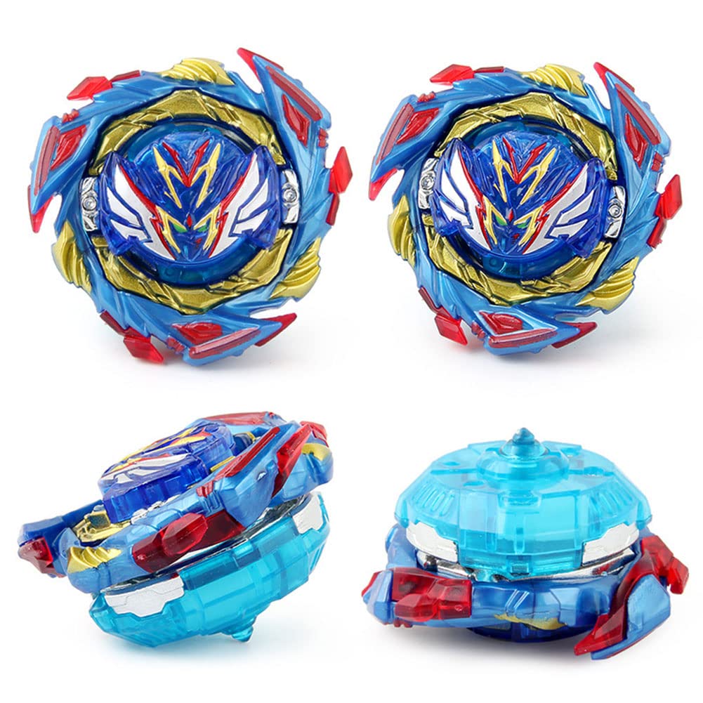 Konikiwa Bey Battling String Launcher  Savior Valkyrie Top Burst Launcher Set  Left and Right Spin Launcher DB Launcher Compatible with All Bey Burst Series - Blue