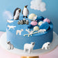 Eoivsh 12Pcs Plastic Polar Animals Toy Figures, Realistic Arctic Animal Figurines For Kids, Education Sea Creature Toys Set With Polar Bear Family Emperor Penguin Family Arctic Fox Wolf