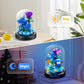 ZQJKLE Blue Rose Bouquet Building Set with LED Light, 630 Pcs, Perfect Gift for Mother's Day, Valentine's, Birthday, Christmas