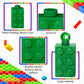 Building Blocks Cups 10 Oz Reusable Brick Party Kids Cup Plastic Party Cups With Lids And Straws For Block Birthday Party Suppli