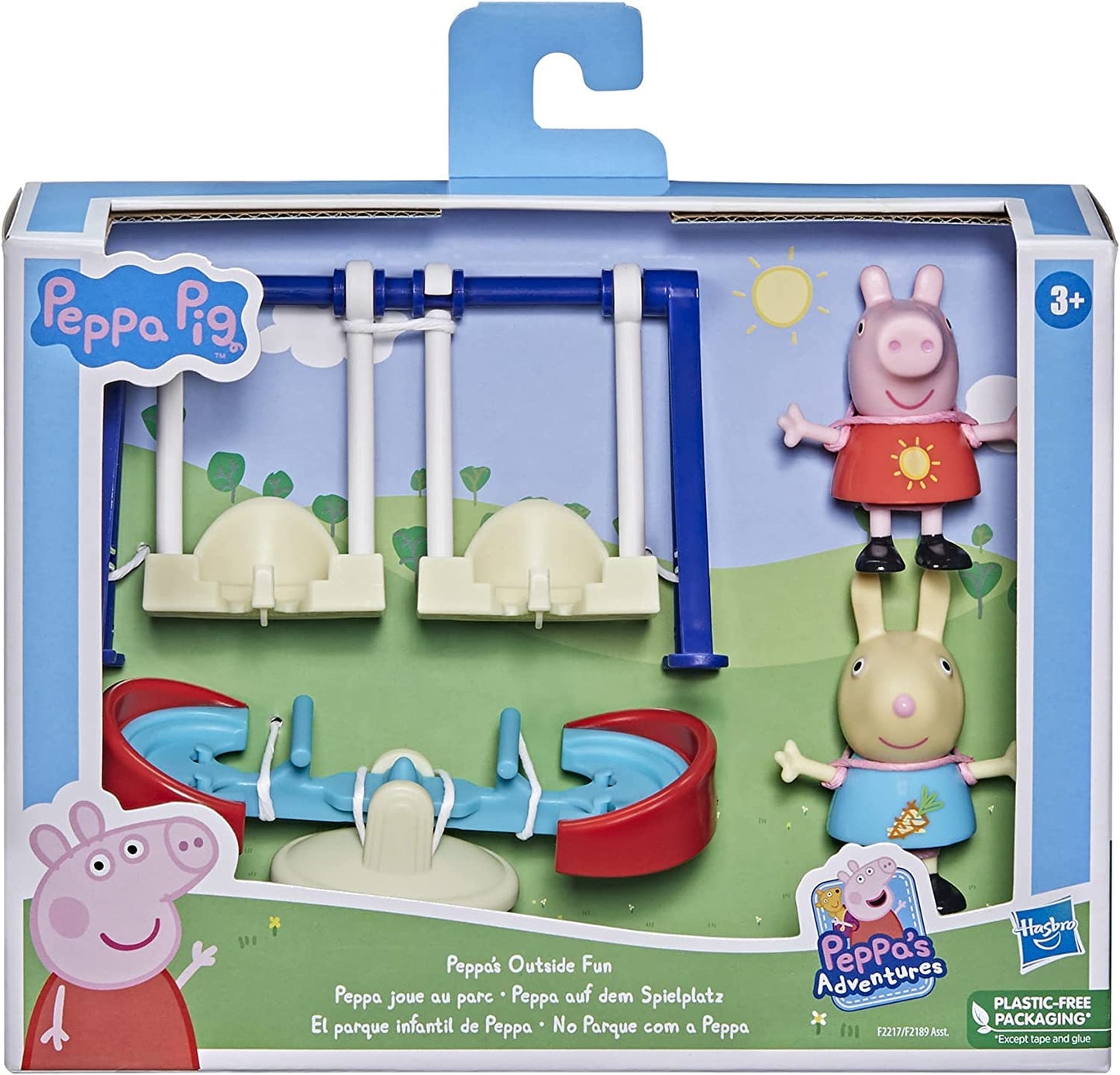 Peppa Pig Peppas Adventures Peppas Outside Fun Preschool Toy, with 2 Figures and 3 Accessories, Ages 3 and Up