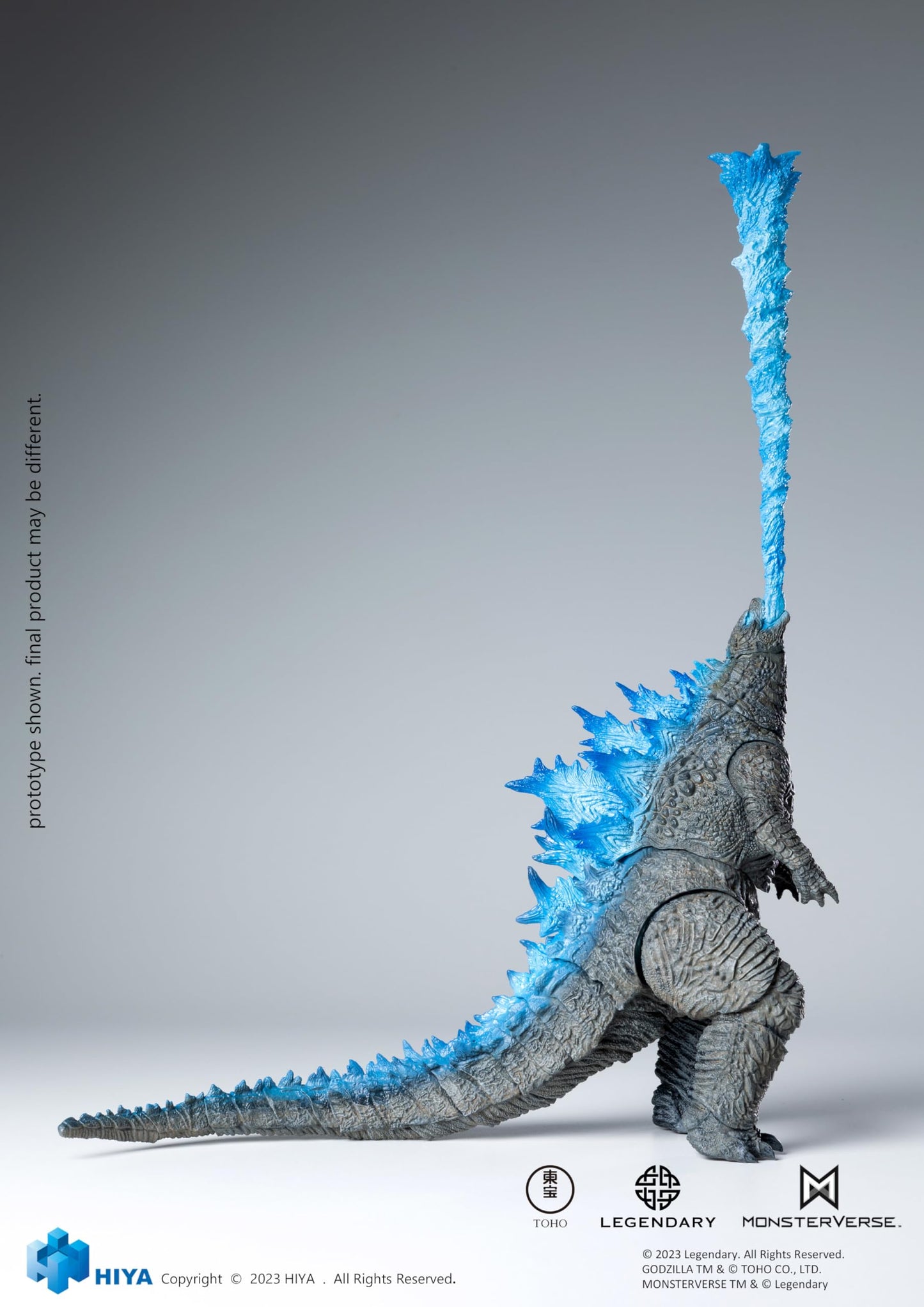 Hiya Toys Godzilla vs. Kong Heat Ray Godzilla Figure - 7" Translucent Plastic EBG0070