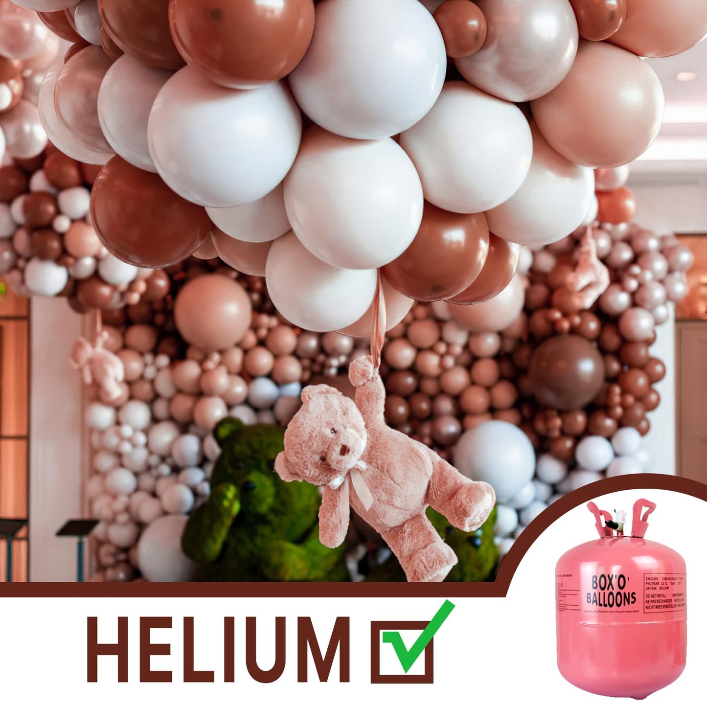 Partywoo Dark Brown Large Balloons, 4 Pcs 36 Inch Boho Brown Balloons, Chocolate Brown Big Balloons, Brown Giant Balloons, Jumbo Balloons For Birthday Party Decorations, Brown-Chocolate Brown-F08
