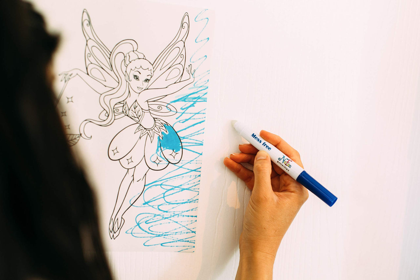 NuFun Activities Mess Free Paper - Kids Create No Mess Wonders with Special Coloring Paper, Gift for Kids, 50 Blank Pages